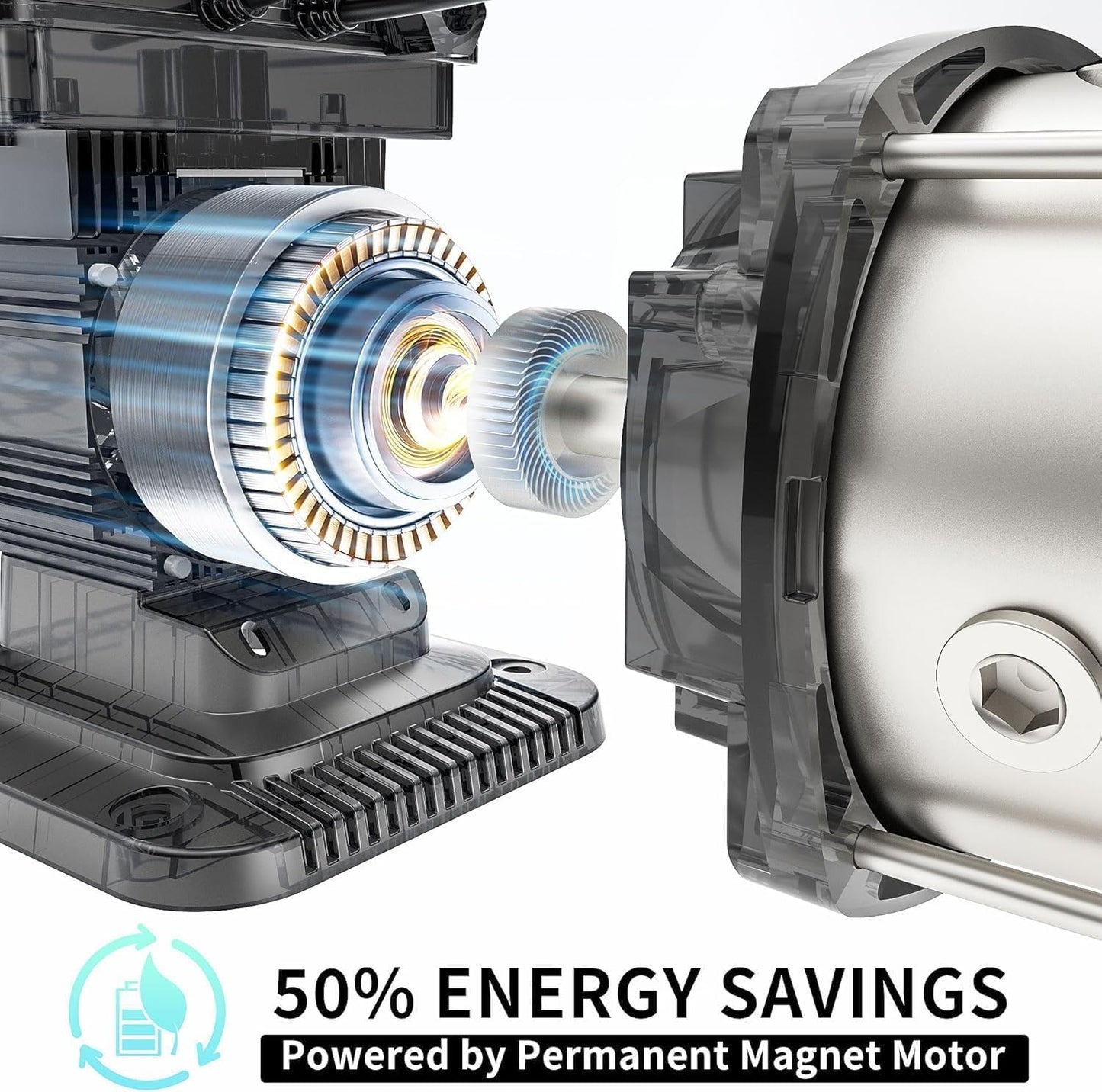 AIDPATH Whole House Water Pressure Booster Pump 86PSI, Automatic Variable Speed & Power, Constant Pressure for Home, Shower, Irrigation, 115V, 1" NPT, Stainless Steel Impeller & Volute