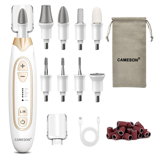 Toenail Grinder, Toe Nail Grinder for Thick Toenails, Electric Manicure Pedicure Set, Cordless Rechargeable Toenail Drill File Kit, Toe Nail Sander for Men Women Seniors Humans Thick Nails