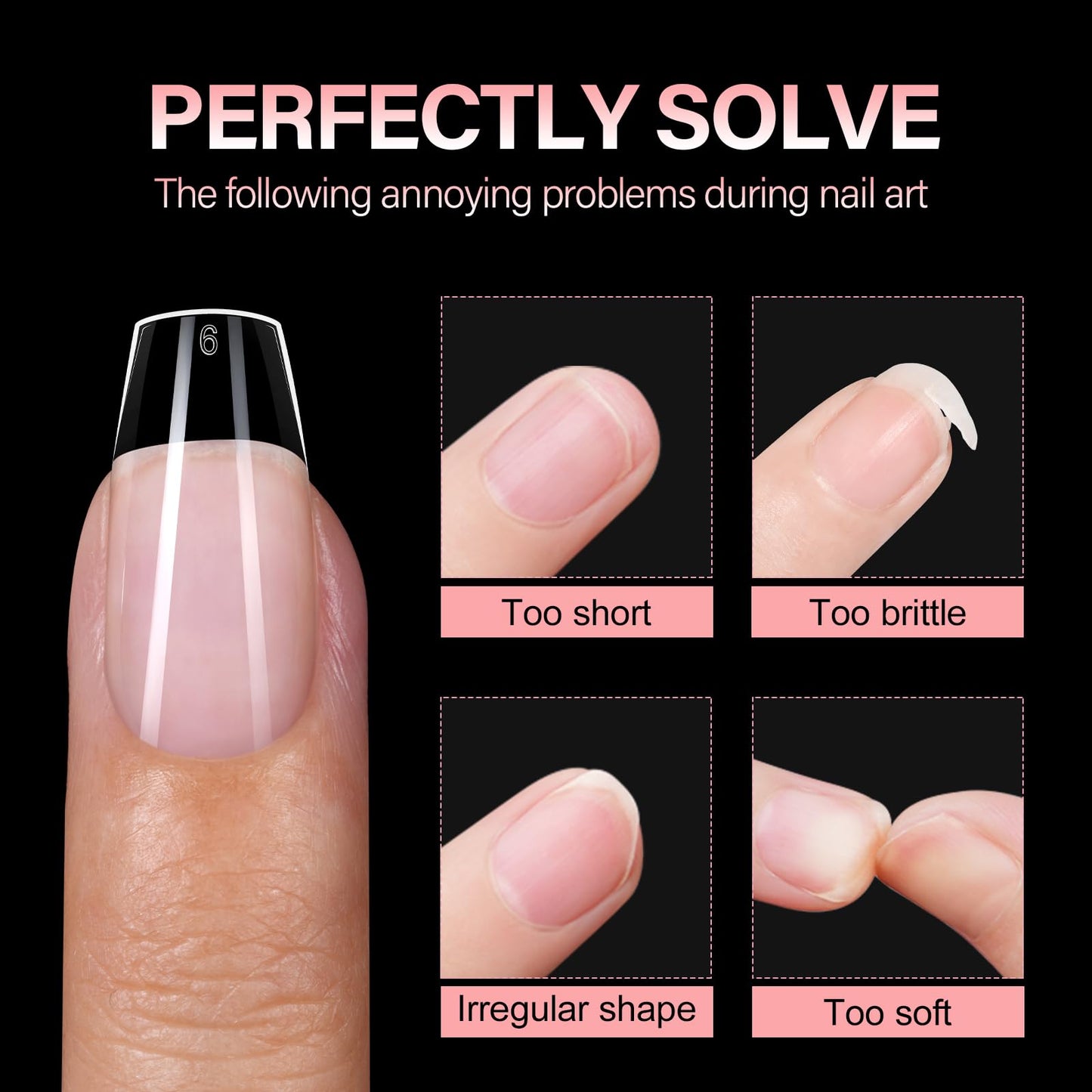 AILLSA Short Coffin Nail Tips for DIY Beginners - 15 Sizes 240pcs Half Matte False Nail Tips Pre-shaped Short Nails Tips, Acrylic Fake Press on Nails Extension