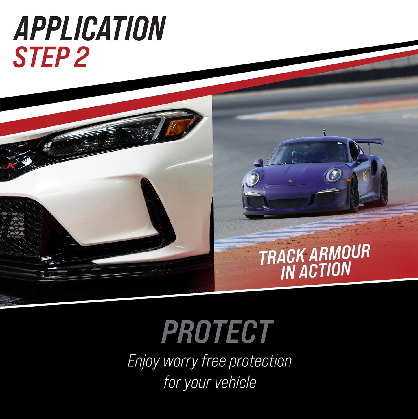 [TRACK ARMOUR] 12'' x 300' - Temporary Paint Protection Film for Car, Truck or Motorcycle. Clear Adhesive Film to Protect Paint, Clear Bra or Wrap for Track Days, Road Trips and Off-Roading