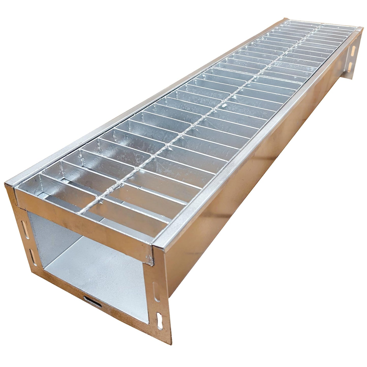 TIANYAMAI 304 Stainless Steel Channel Drain with Galvanized Steel Grate 39.4x9x6 in, B-Class 28100 lbs Heavy-Duty Drain Kit for 3" Pipe, Trench Drainage System for Outdoor, Driveway, Garage, Yard