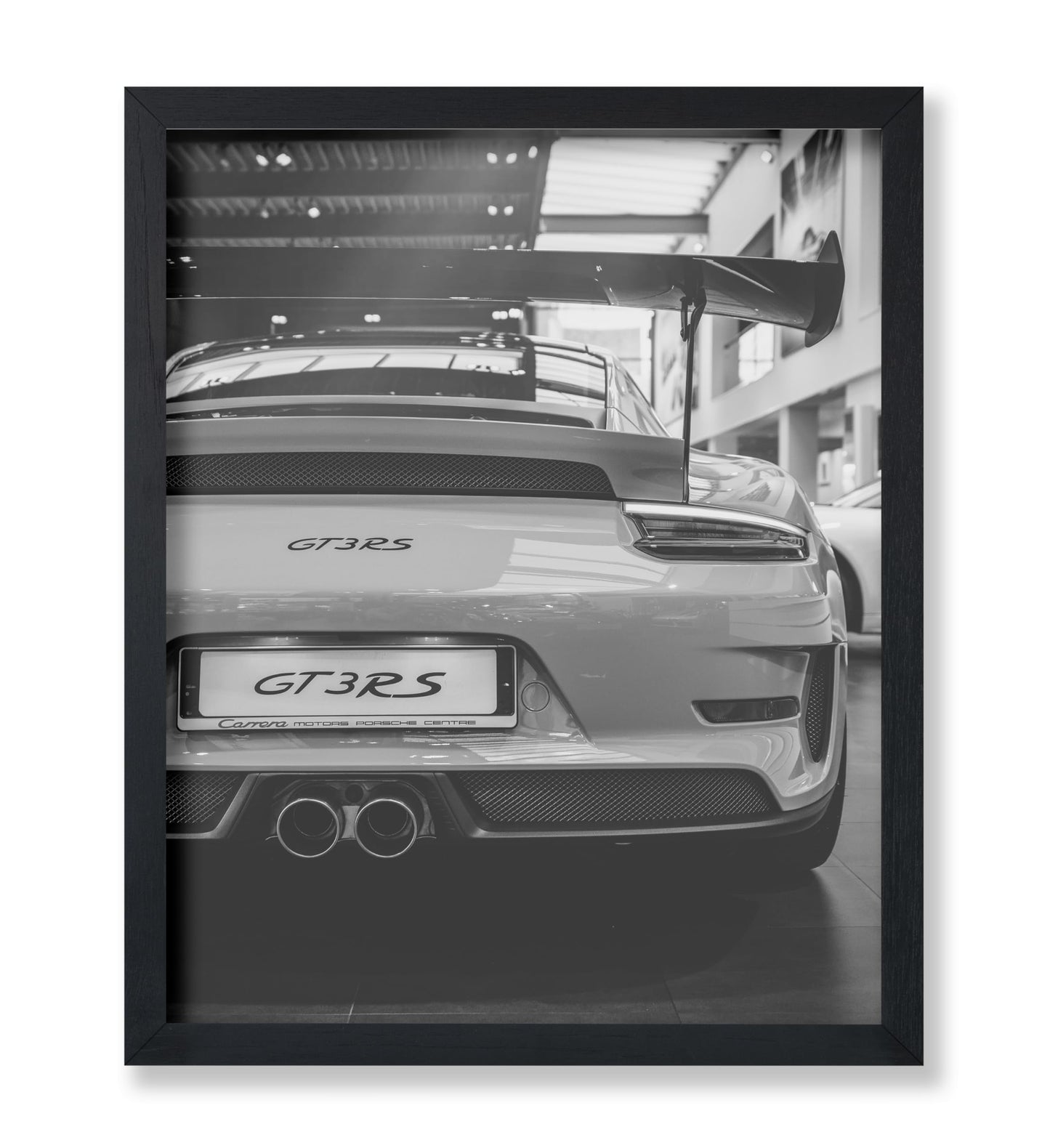 Poster Master Luxury Car Print - Automobile Poster - Transportation Art - Black and White Wall Design - Photography Art - Great Garage, Office or Bedroom Decor - 11x14 UNFRAMED Wall Art