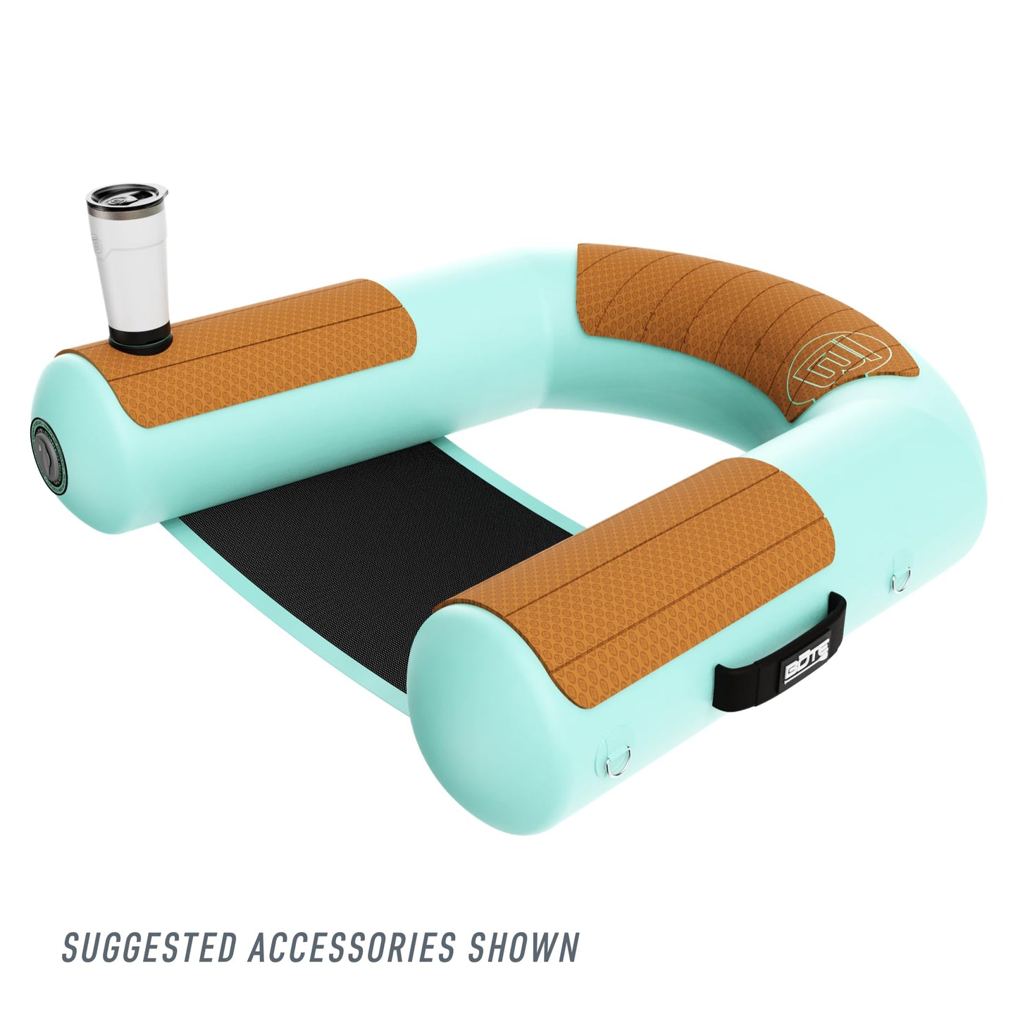 BOTE Hangout Suite Floating Sling Chair for Pool Beach Lake Boat Float Adults Family Friendly 3FT 1 Pack Includes Air Pump with Mesh Carry Bag for Travel
