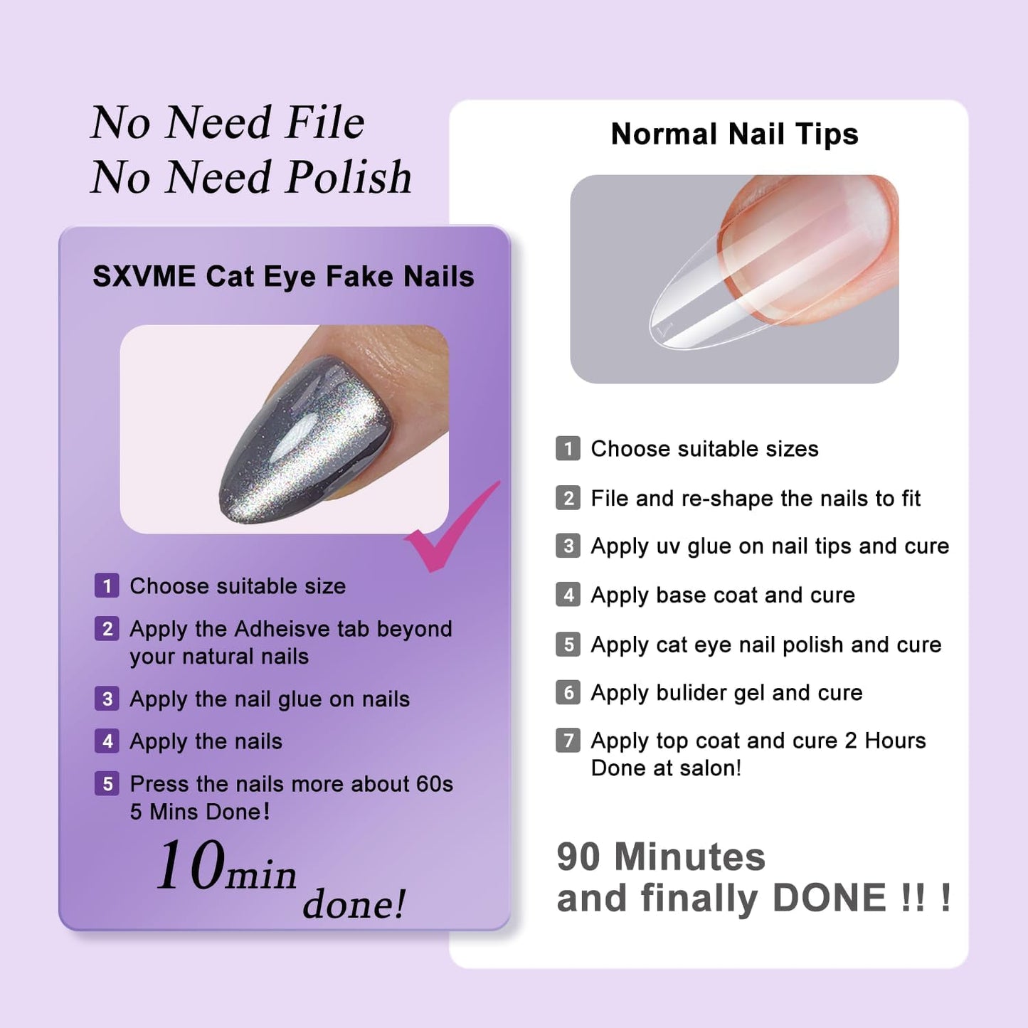 Cat Eye Black Gold Press On Nails Medium Short Almond Shaped - 30Pcs Stiletto Fake Nails Acrylic Press ons Natural Thick Gel Nails Short Glue on Nails Opaque Glitter False Nails for Women No Glue