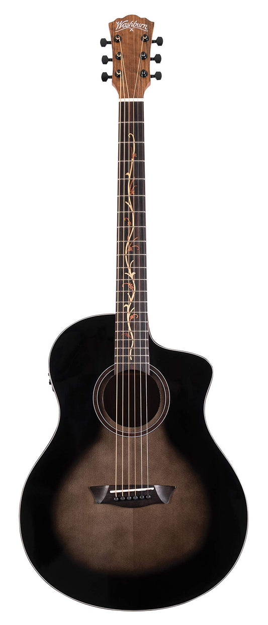 Washburn Bella Tono Vite S9V Studio Cutaway Acoustic Electric Guitar (BTS9VCECH-D)
