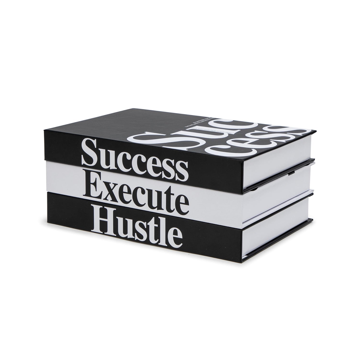 TwoDays Motivational Office Decor: Modern Decorative Books (Set of 3), 6.7 x 9.8 x 1.4 inches