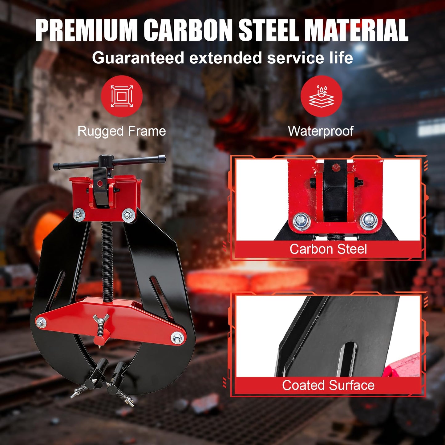 Alwalkee 5" to 13" Heavy Duty Pipe Alignment Clamp, Professional Welding Clamp with Quick Release