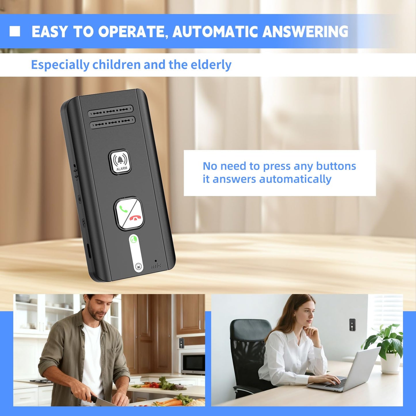 2 Way Intercoms Wireless for Home Office,2026 Upgraded Magnetic Adsorption Long Range Intercom System,Intercom Wall Mounted Portable Room to Room 30 Days Long Standby Time 5 Level Volume Adjustment