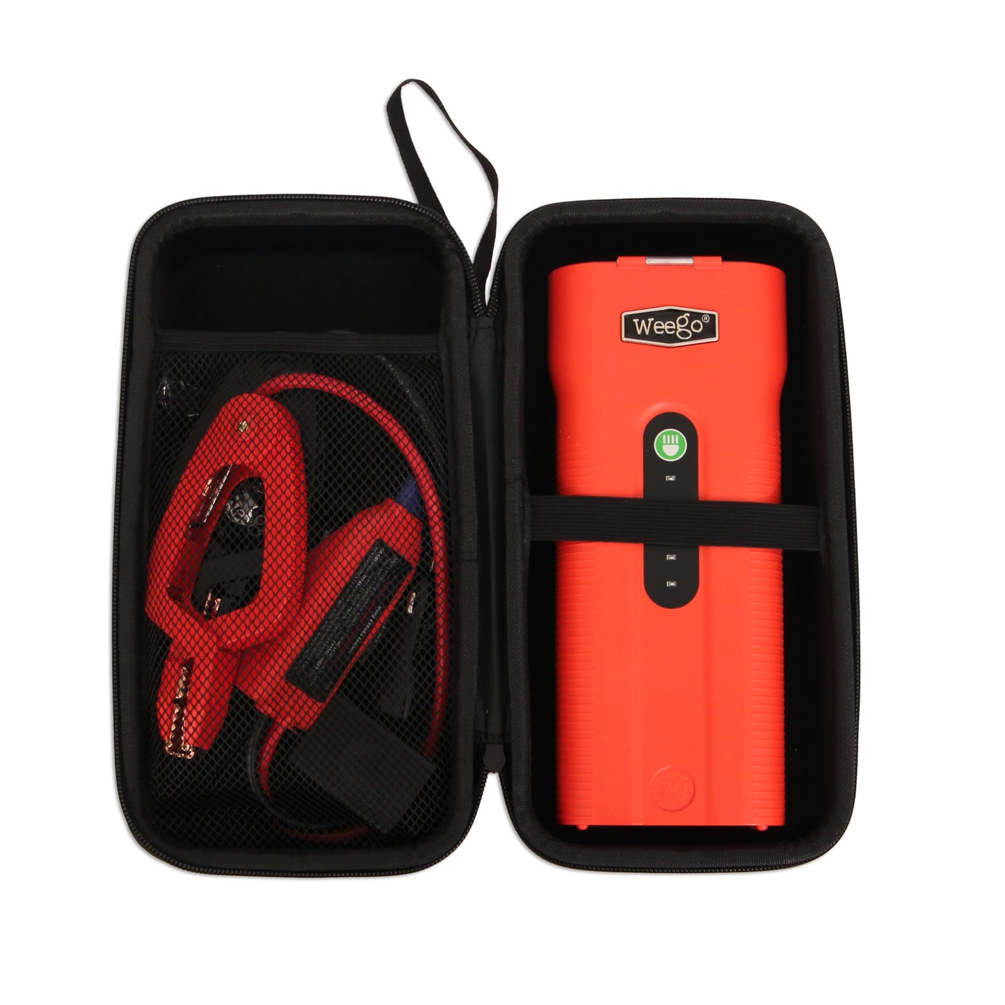 Weego 70: 2500A Self-Use 12V Lithium Car Battery Jump Starter - USA-Engineered Safe Replacement for Jumper Cables - Boat & Car Jumper Starter Portable for All Gas and 5L Diesel Engines (N70)