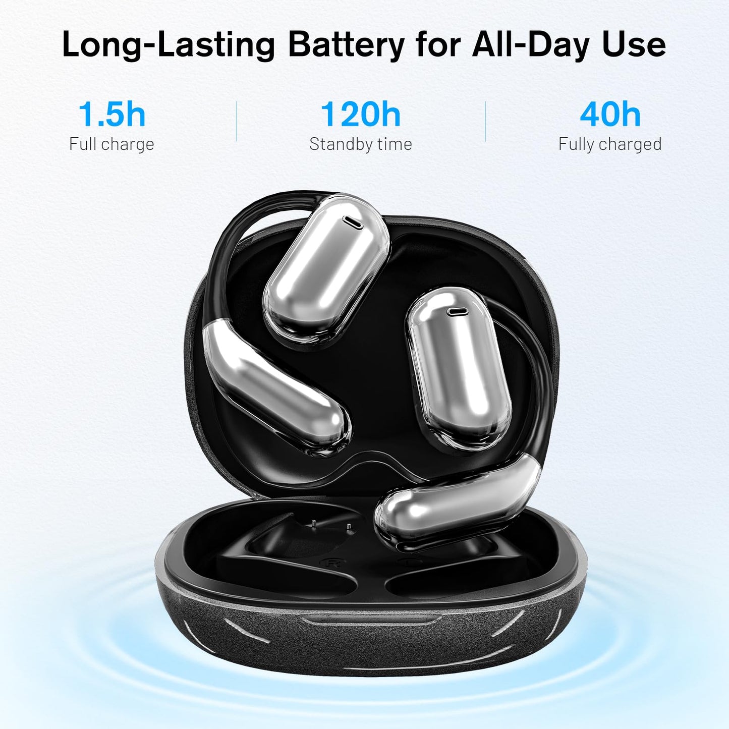 Ai Translation Earbuds No Subscription Real Time 2025 Upgrade, Translator Earbuds 3 in 1, 144 Languages Translating Headphone Fit iOS and Android, AI Noise Reduction, Free Forever(Dark Grey)