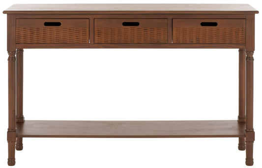 Safavieh Home Collection Landers Brown 3-Drawer Console Table CNS5711C