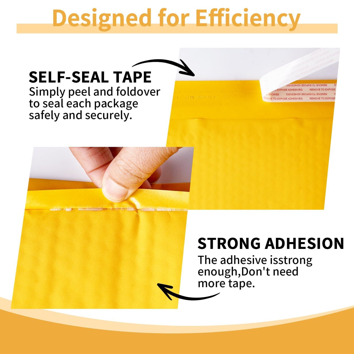 Cltowany Padded Envelopes 8.5×12' Inch 50 Pack padded mailers Self-Sealing Paper Envelopes for Shipping,Mailing,Packaging,Strong Adhesion Envelope Mailers
