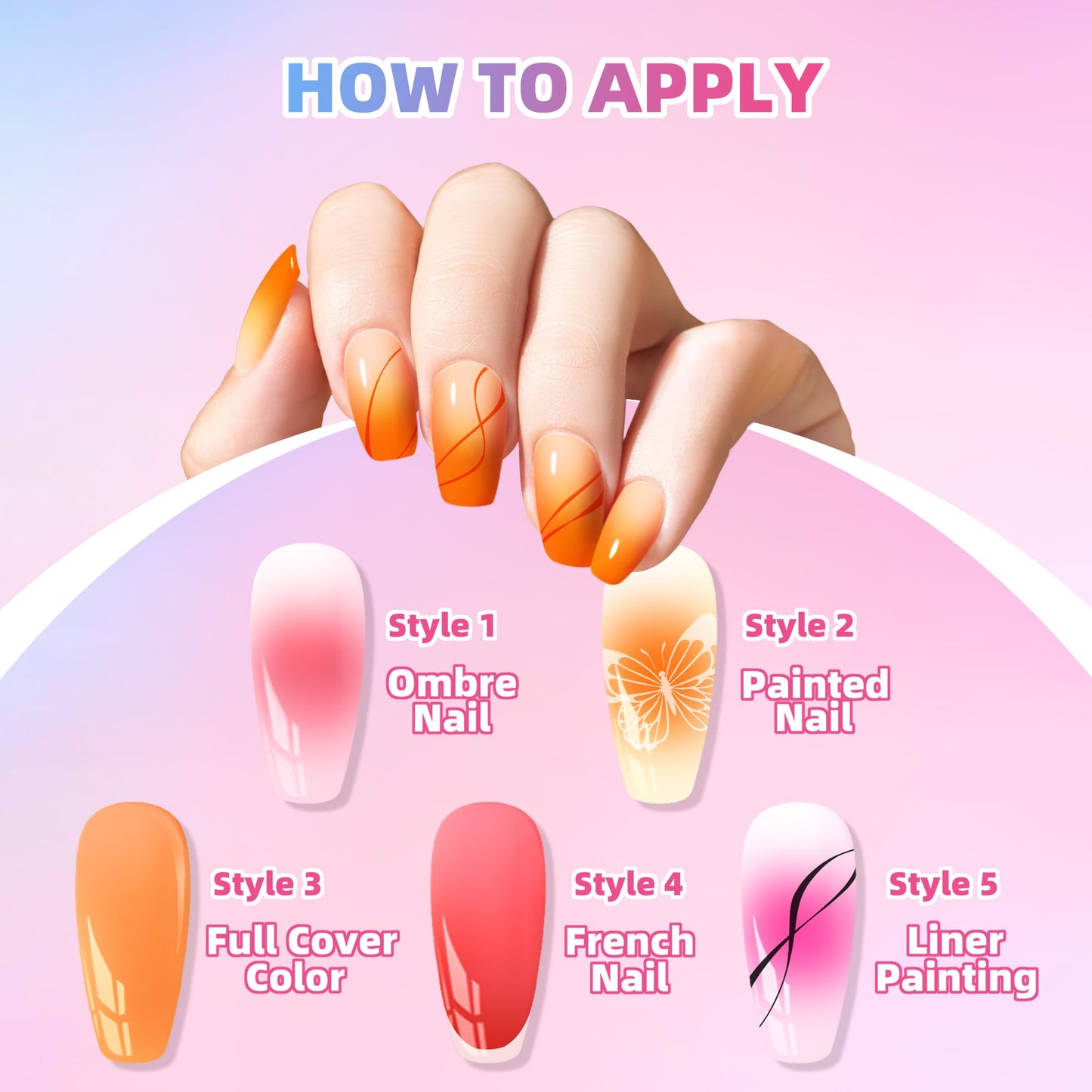 Woobena Pat Pat Gel Nail Polish Set,16 Colors Gradient Patting Gel Polish- Highly Pigmented,No Wipe Ombre & Blooming Gel for French Manicure, DIY Nail Art with 100 Sponges & 1 Grabber,UV/LED Cured