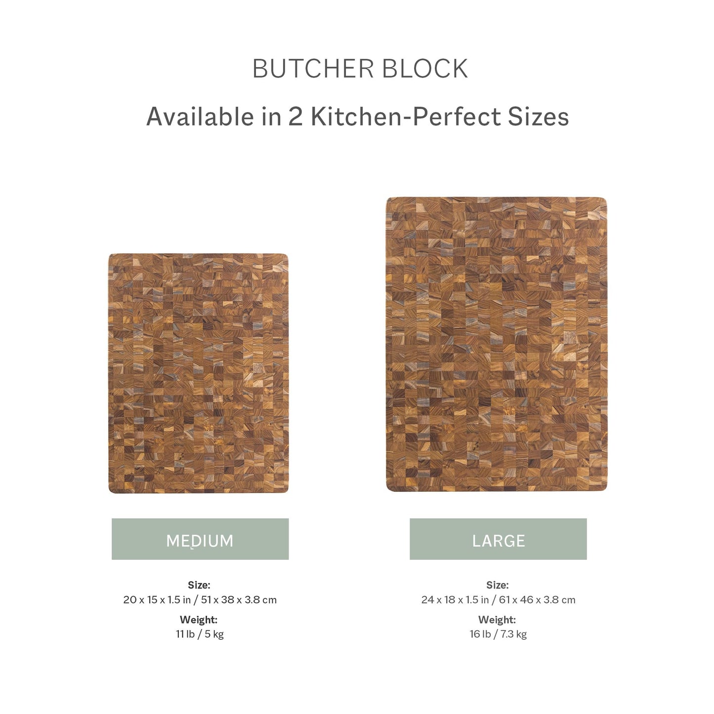 Teakhaus Butcher Block Cutting Board - Extra Large Wooden Cutting Board - Holiday Gift Ideas for Men and Women - Gift-Ready End Grain Wood, Knife Friendly - FSC Certified