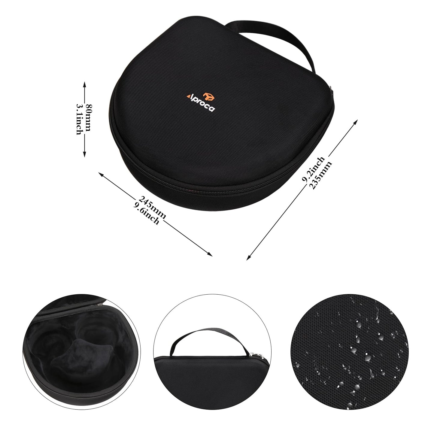 Aproca Case Compatible with Anker Soundcore Space One Active Noise Cancelling Headphones, Portable Hard Storage Bag for Accessories (Case Only)