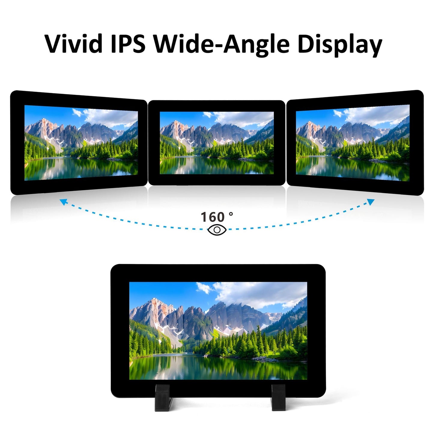 OSOYOO 7 inch DSI Touch Screen 720×1280 IPS Display, DSI Power & Video (No Extra Cables), Portrait/Landscape Rotatable Bare Screen for Raspberry Pi4B/3B+/3B/3A+/5