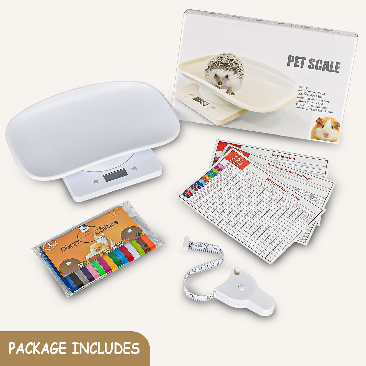 YTDTKJ Digital Pet Scale for Puppies, Puppy Scales for Weighing, Cat Scale Max 33lb, Multi-Function Small Animal Scale with LCD Display, Baby Scale for Newborn Kittens Hamsters Rabbits, 11.4x7.1in