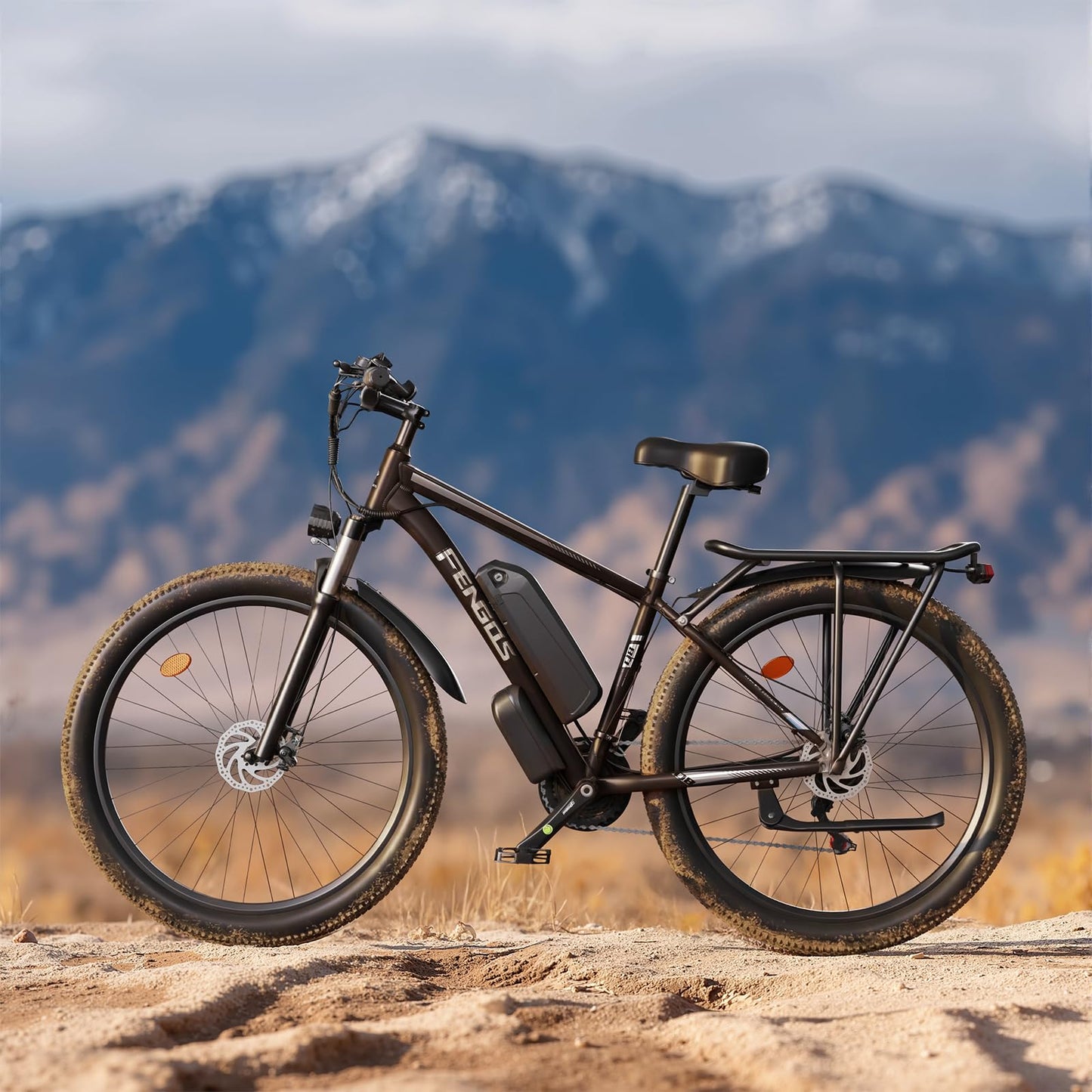 2000W Ebike for Adults, 80 Mile 32MPH Electric Mountain Bike, 48V 840WH Aluminum Electric Bicycle, 21-Speed Gears E Bike, Dual Disc Brakes with Brake Taillight, 27.5" Tire, Front Dual Suspension