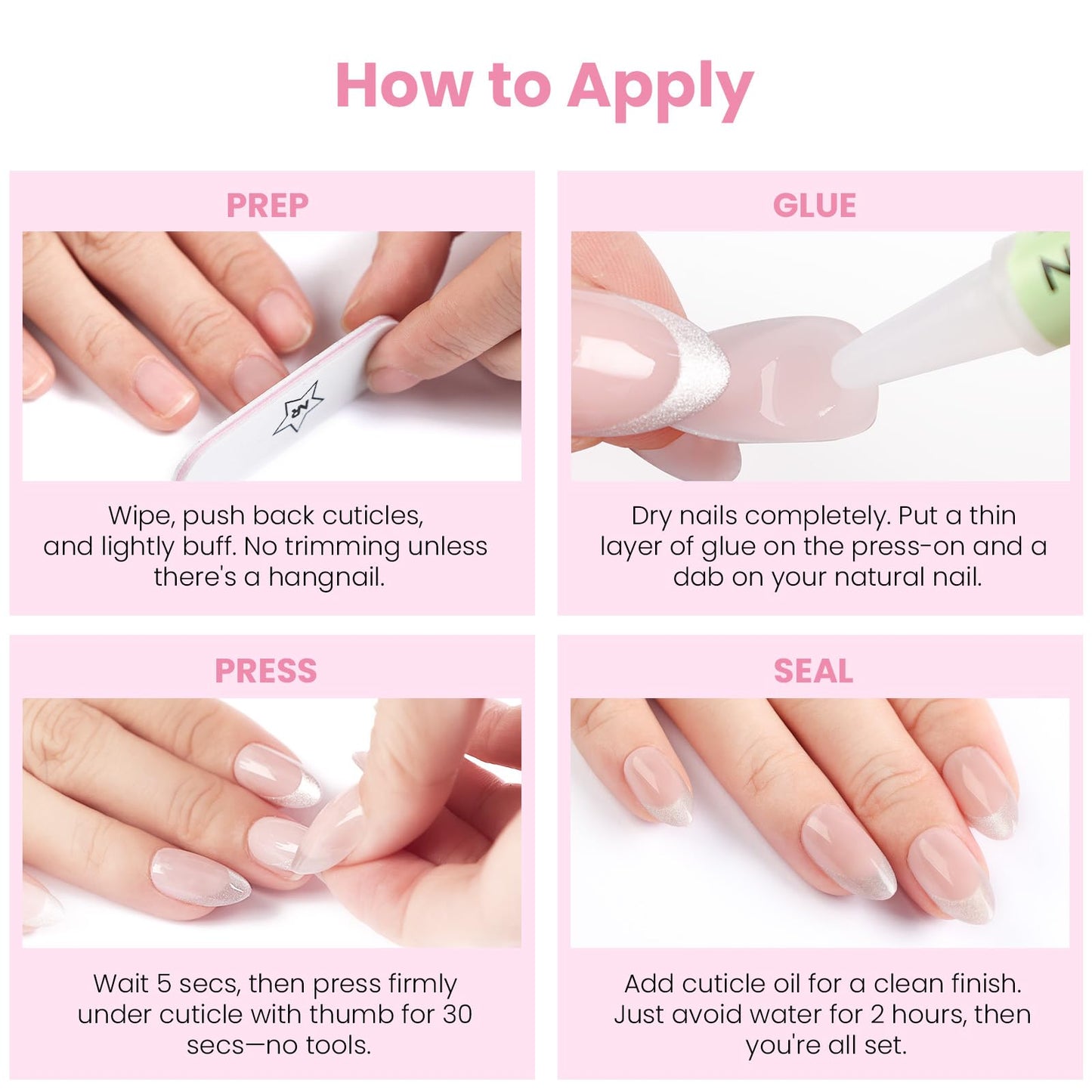 Nail Reformation Press On Toenails, Natural Nude Short Square Fake Toe Nails with Lavender Sky Blue Mint Green French Tip, Reusable Summer Toe Nail Kit - 32 Pcs / 16 Sizes with Glue, Gifts for Women