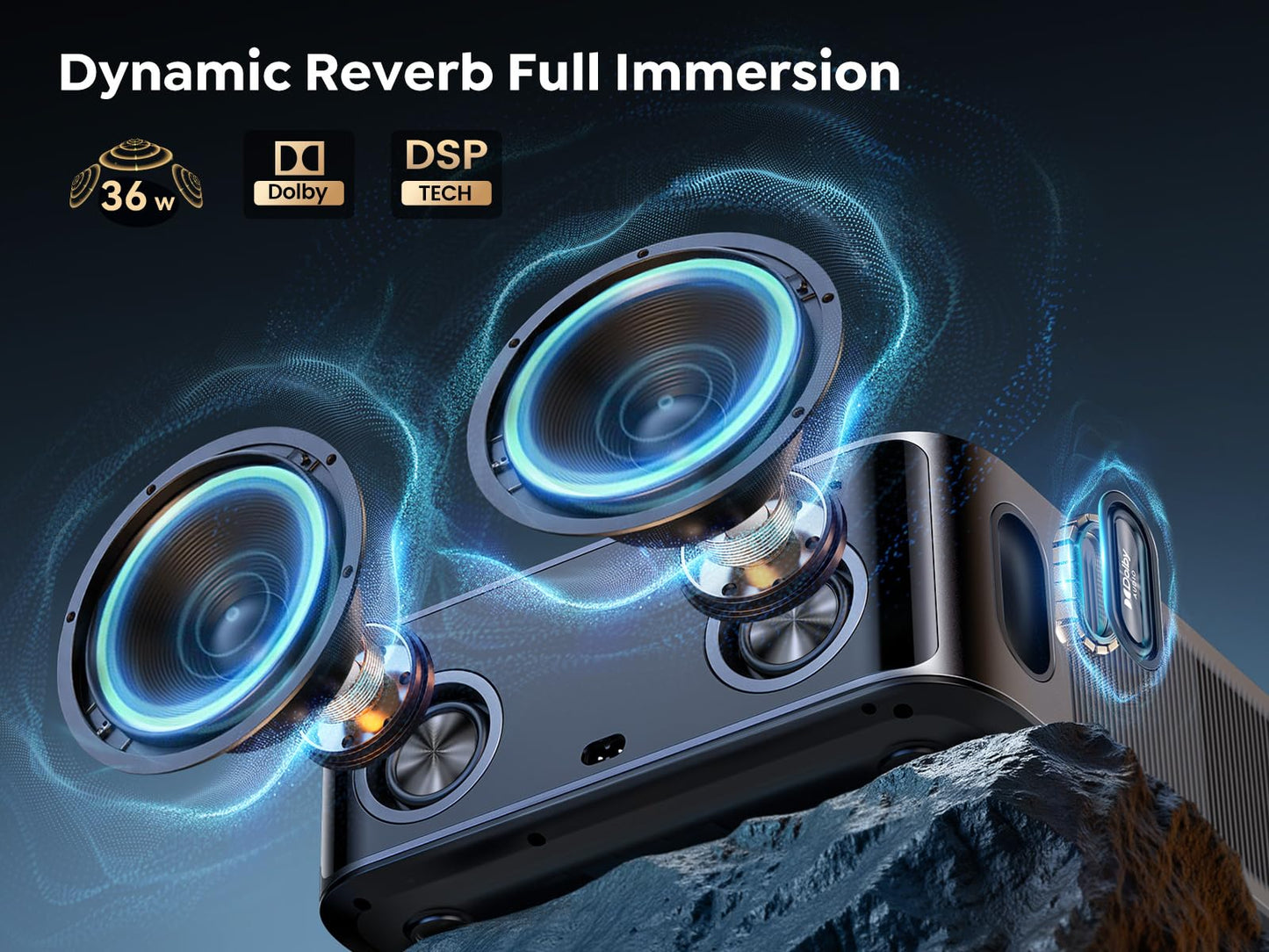 [1500 ANSI/36W Dolby Audio/APPs]Smart-Projector-4K with WiFi6 and 2Way Bluetooth, AI Auto Focus Projector with Native 1080P, HDR10, TOPTRO X9 Outdoor Movie Proyector Compatible with Phone/TV Stick/PC