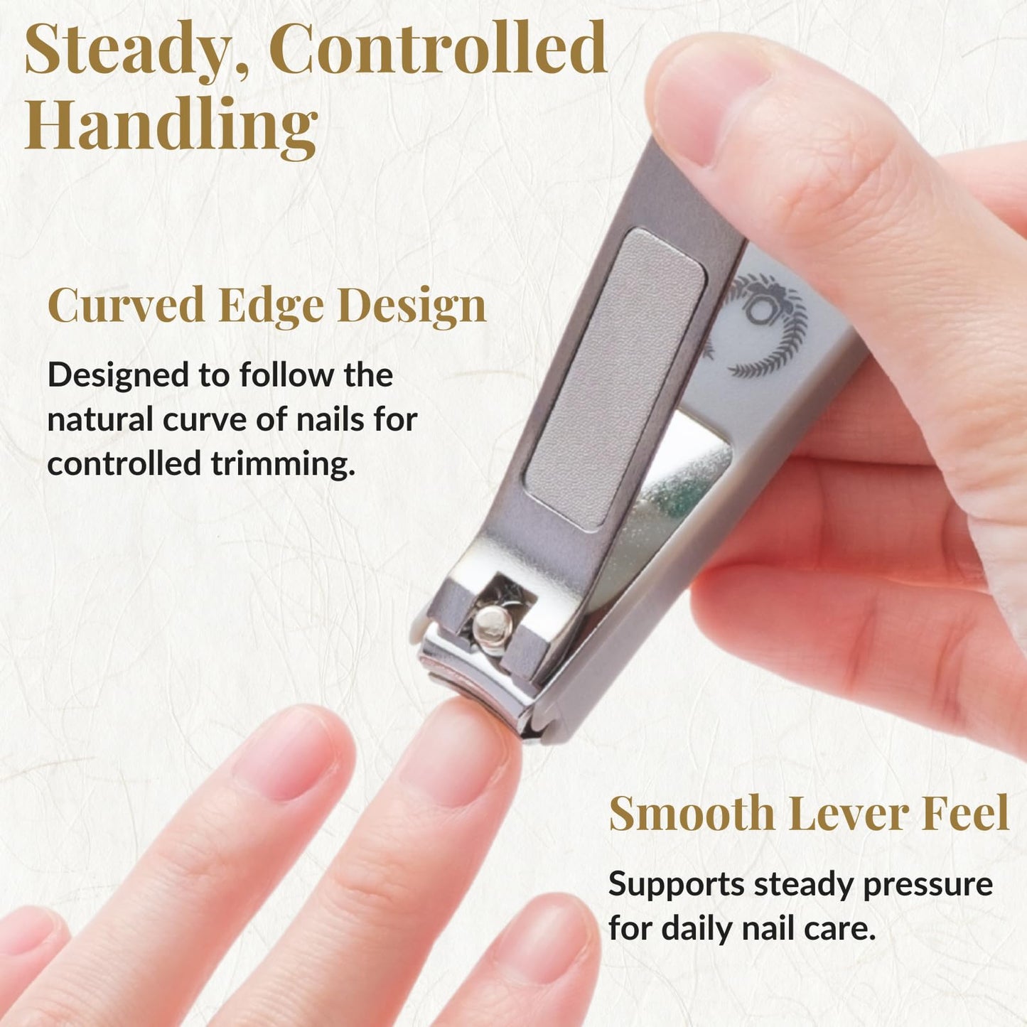 Wablade Japanese Nail Clippers, 2.8 Inch, Made in Seki Japan, Curved Carbon Steel Blade, Built-in Catcher & Nail File, Clean Controlled Trimming for Fingernails & Toenails (Silver)