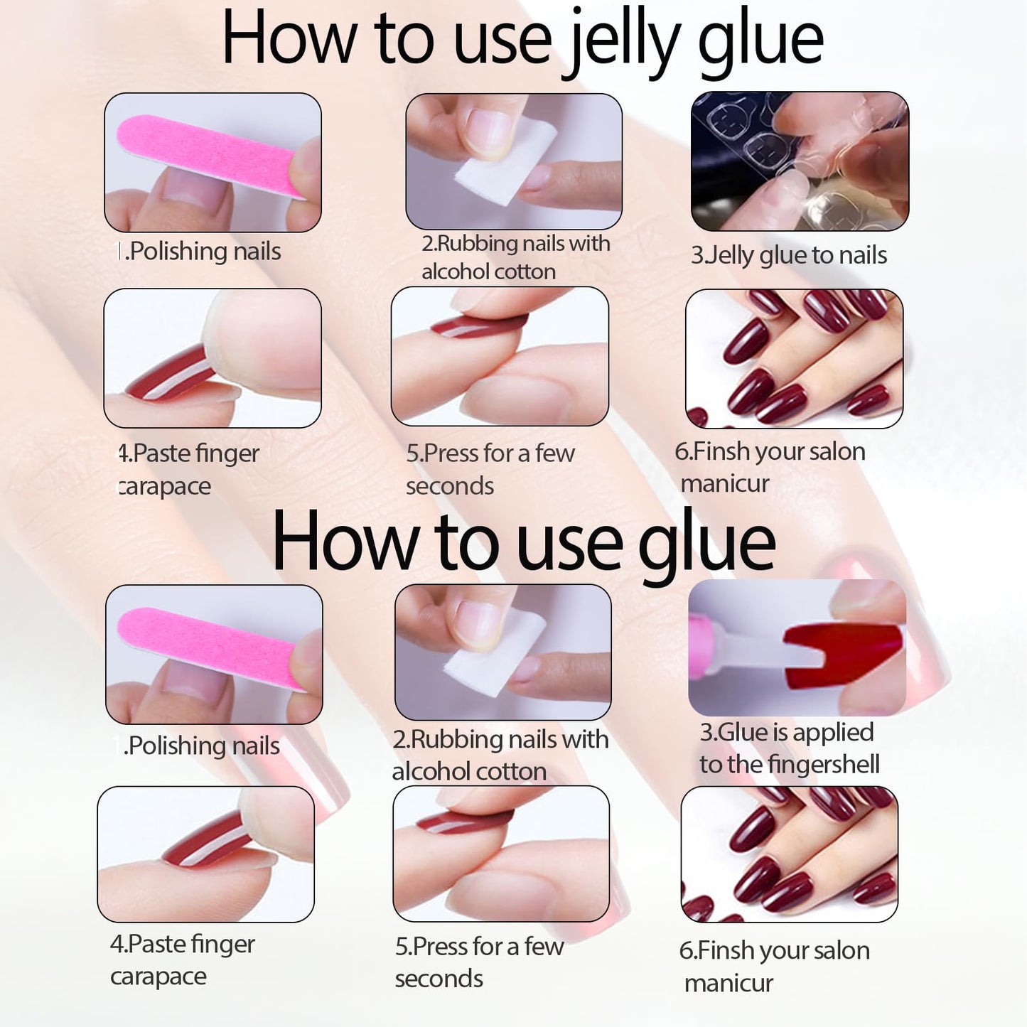Hrnsnails Almond Shaped Press On Nails, Glue On Nails Short Red Fake Nails with Cat Eye Press On Nails Designs, Acrylic Nails Press On Gel False Nails, Artificial Nails Stick On Nails for Women