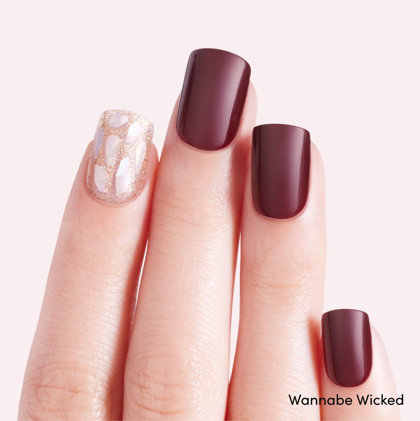 Dashing Diva Magic Press Nail Bundle - Laser Show Collection - Square Press On Nails - Wannabe Wicked & Black Beam - Long Lasting Gel - Lasts Up to 7 Days - 2 Sets