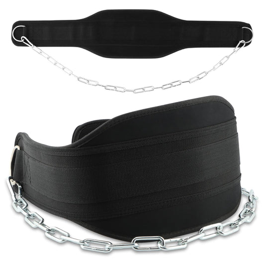 Dip Belt for Weightlifting,Weighted Pull Ups Belt with Chain,Weightlifting Belts for Men Women,Gym Workout Waist DipBelt for Weight Lifting,Squat,Training,Fitness Weight Belts