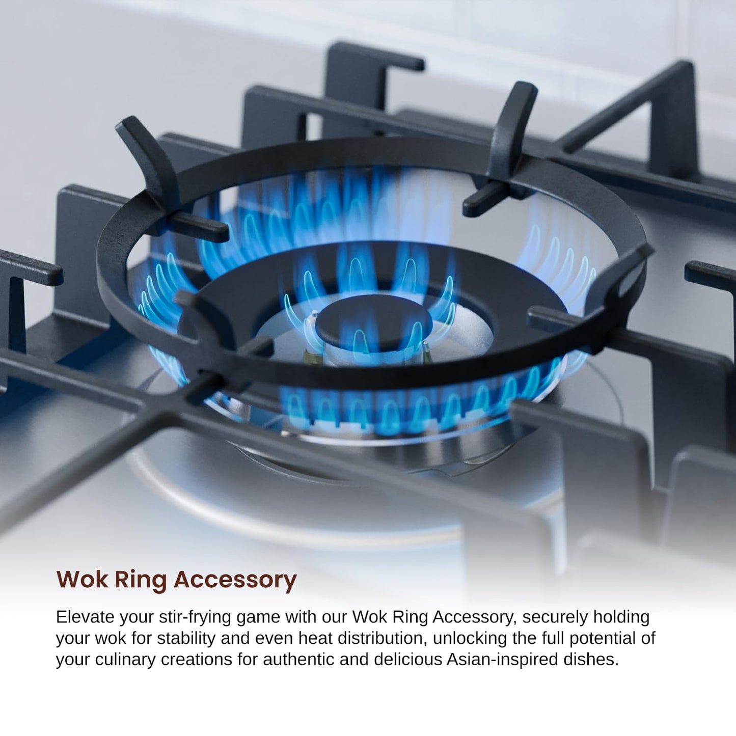 Rangaire RCG301S 30" Gas Cooktop - Stainless Steel, Sealed Burners, Cast Iron Grates, Die Cast Metal Burner Controls