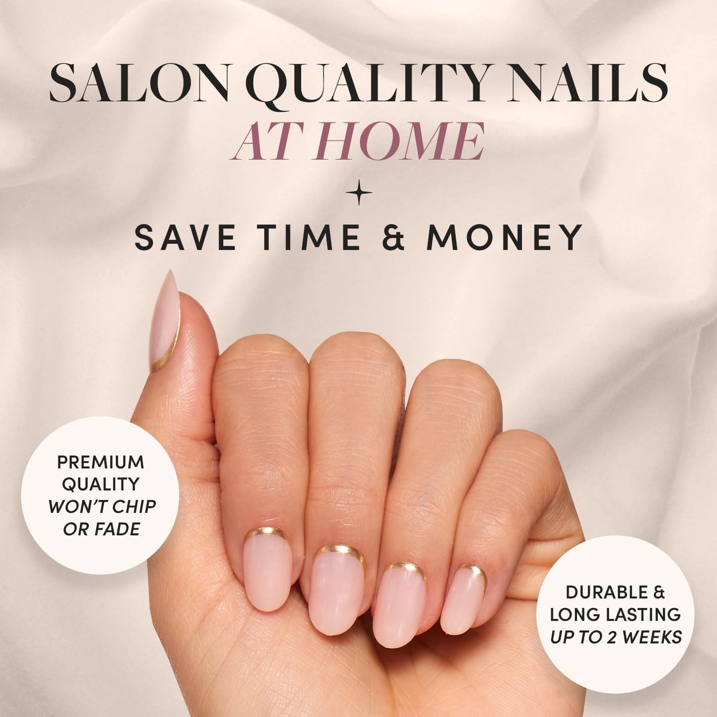 Glamnetic Press-On Nails Bundle - Fiancéd, Goal Digger & Berry Maroon | Fake Nails with a Nude Ombré | Natural Short Round False Nails with Gold Foil | Short Oval Beige-Pink Nails with a