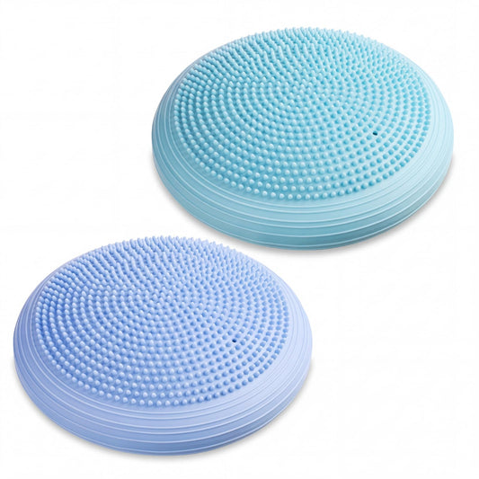 Libima 2 Pcs Wobble Cushion Wiggle Seat Flexible Sensory Seating Balance Disc Board for Men Women Physical Exercise Improving Posture Home Office(Blue)
