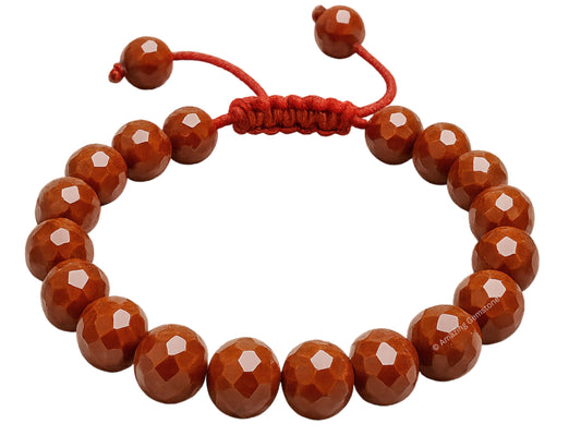 Amazing Gemstone Red Jasper Bracelet for Women - Chakra Mens Bracelet Protection Crystals and Healing Stones - Blessing Bracelet Spiritual Meditation Gift Christmas Stocking