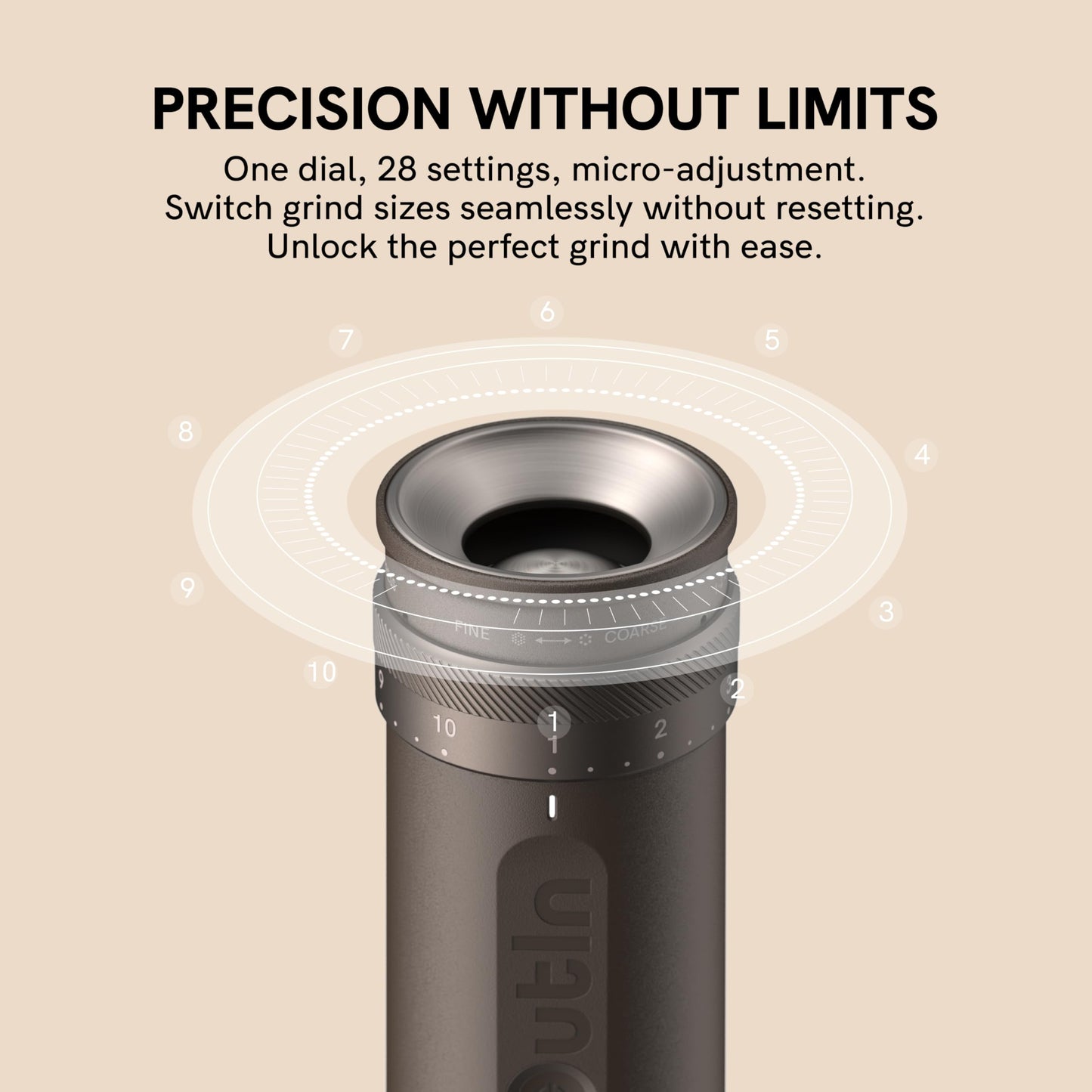 OutIn Mino with Fino, Portable Electric Espresso Machine with Portable Electric Coffee Grinder (White & Brown)