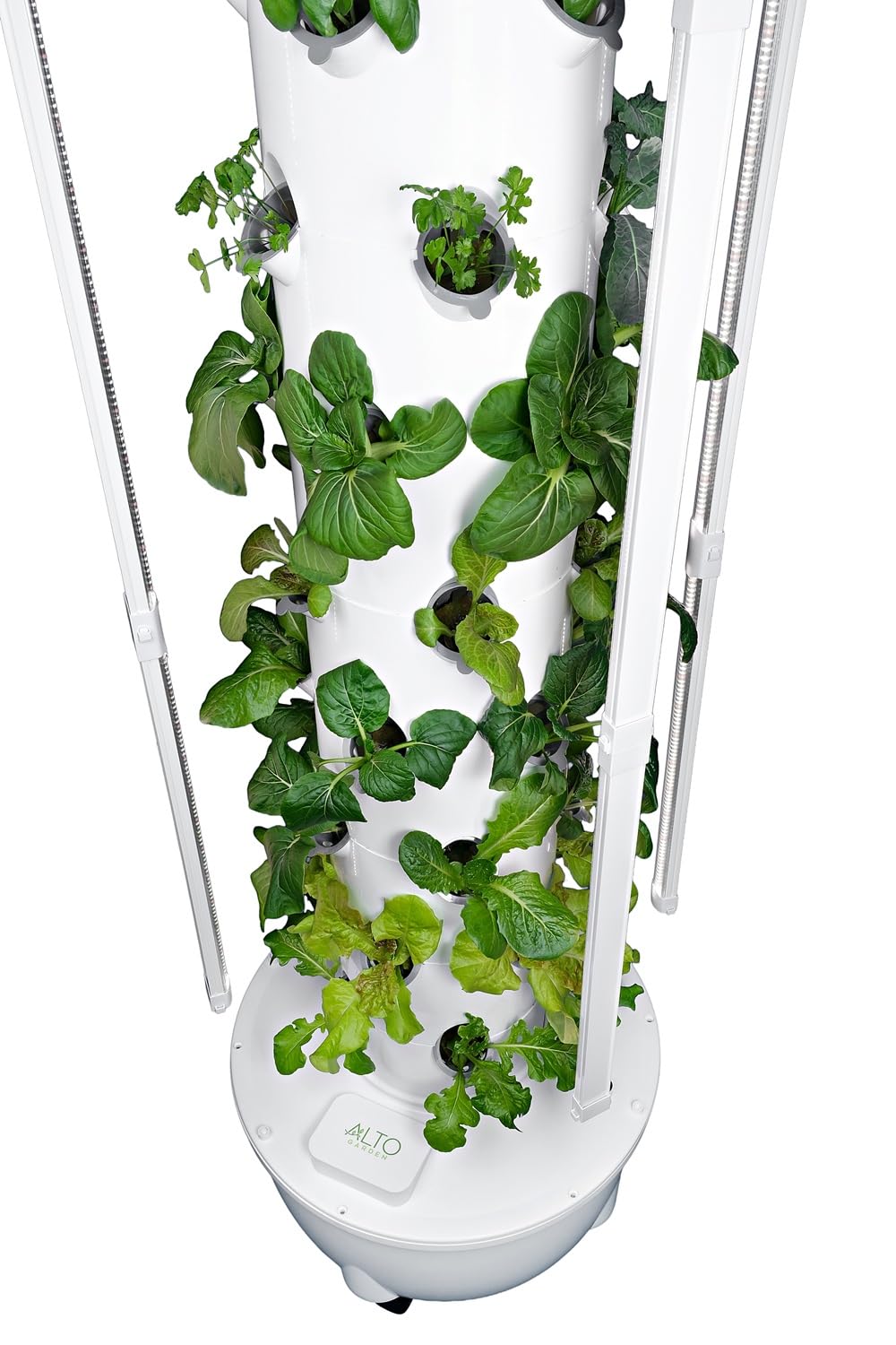 ALTO GARDEN HX Aeroponic Tower | High Capacity Tower | Hydroponics Growing System Kit | Food Grade with 40 Net Pots (with LED Grow Lights)