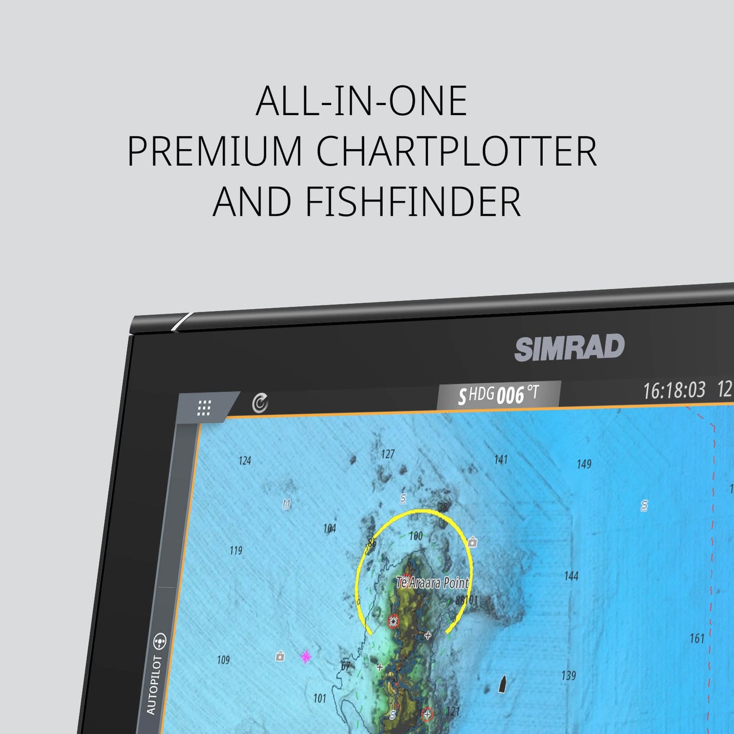 Simrad 000-15403-002 NSS12 Evo3S Chartplotter and Fishfinder with Preloaded C-MAP US Enhanced Charts, 12 Inch Display, Black
