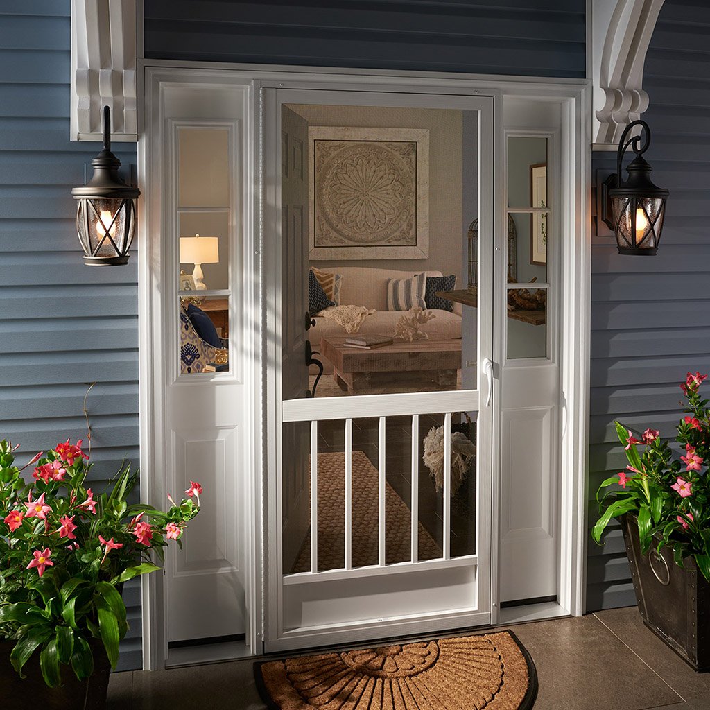 PCA Screen Door Aluminum White 80 in. x 36 in.