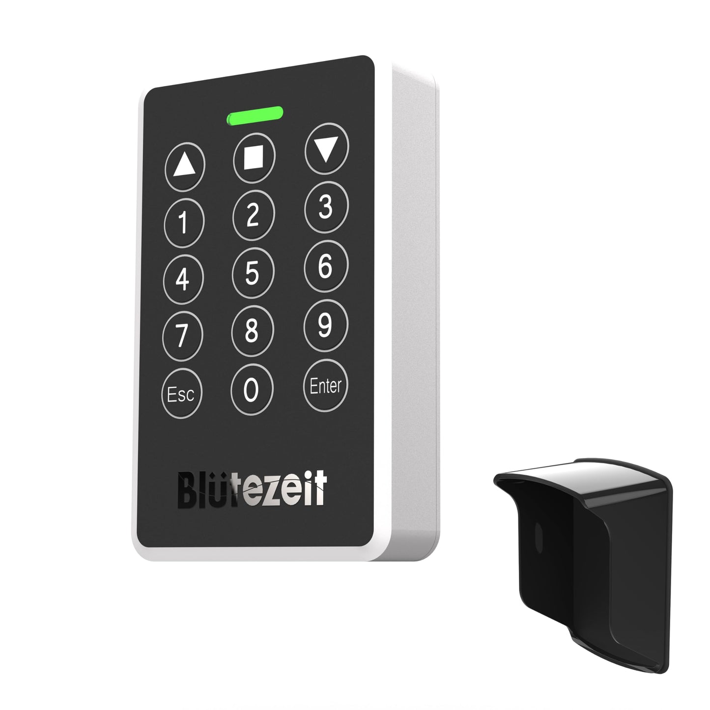 Blütezeit MS650 Solar Swing Gate Opener + Wireless Keypad Bundle – 1760 lb Dual-Arm Operator with Built-in 24 V Battery, 25W Solar Panel & IP54 Keypad