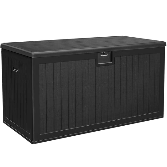 YITAHOME 180 Gallon Large Deck Box with Side Handles, Outdoor Double-Wall Storage for Patio Furniture Cushions, Garden Pool Accessories, Waterproof & Lockable