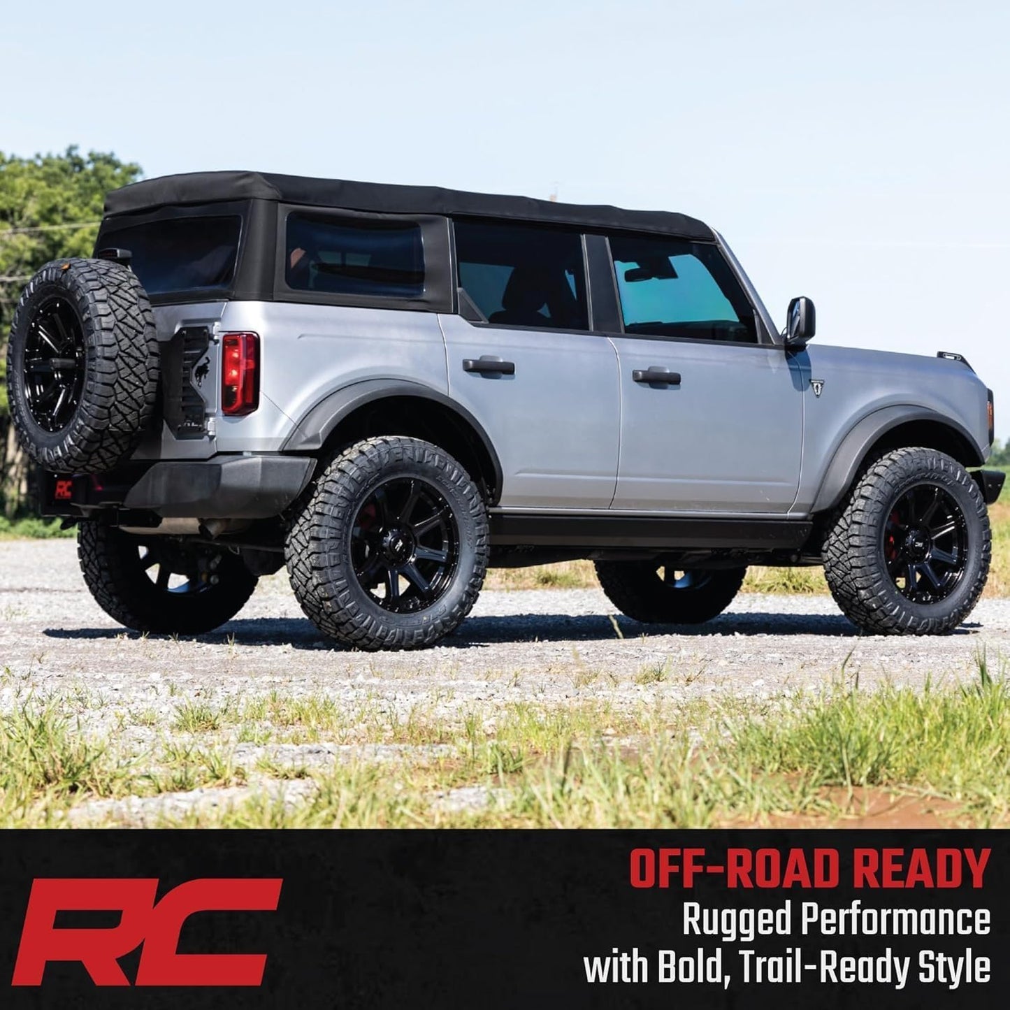 Rough Country 81 Series 20x9 Wheel - 6x5.5" Bolt Pattern, 0mm Offset, One-Piece Aluminum, Semi-Gloss Black Off-Road RIm for Trucks, Jeeps, SUV