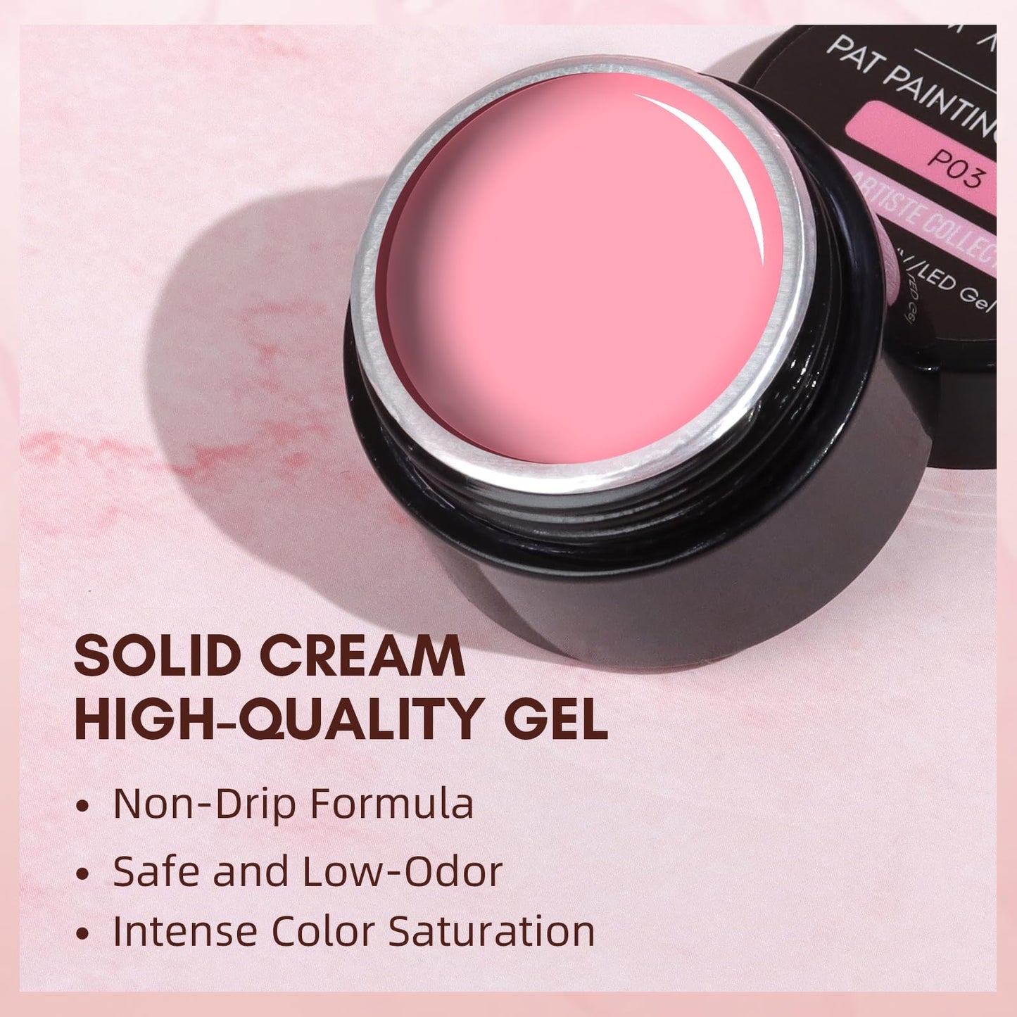 Makartt Ombre Gel Nail Polish Kit: 6 Colors Gradient Blush Effect, Upgrade Pat Painting Gel with Nail Sponge & Drawing Brush for Ombre Winter Manicure White Pink Brown Nude