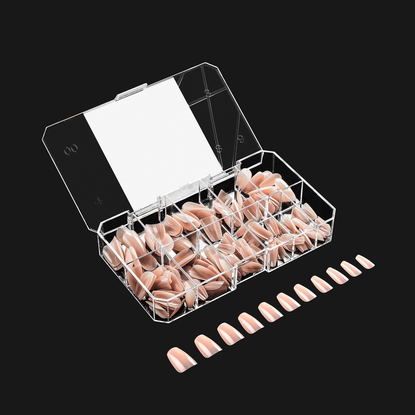 Apres Neutrals Gel-X Maisie Box Of Press On Nails, 11 Sizes 00-9, Soft Gel Nail Tip Box (150pcs) (Natural Coffin Short, 150pcs)