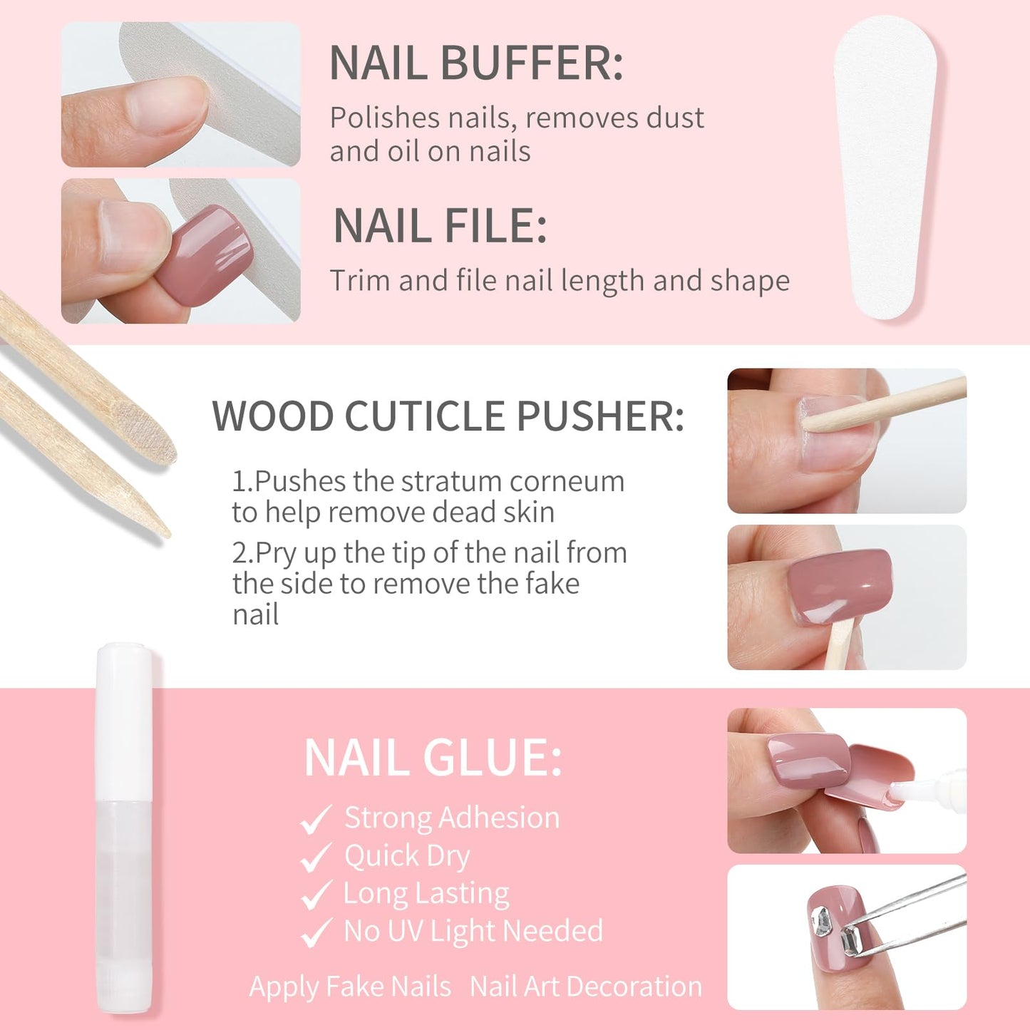 Purple Cat Eyes Press On Nails,12 Sizes - 24 Pcs Soft Gel Purple Short Squoval Fake Nails Kit with Nail Glue, Natural Reusable Stick On False Nails for Women and Girls SK1059