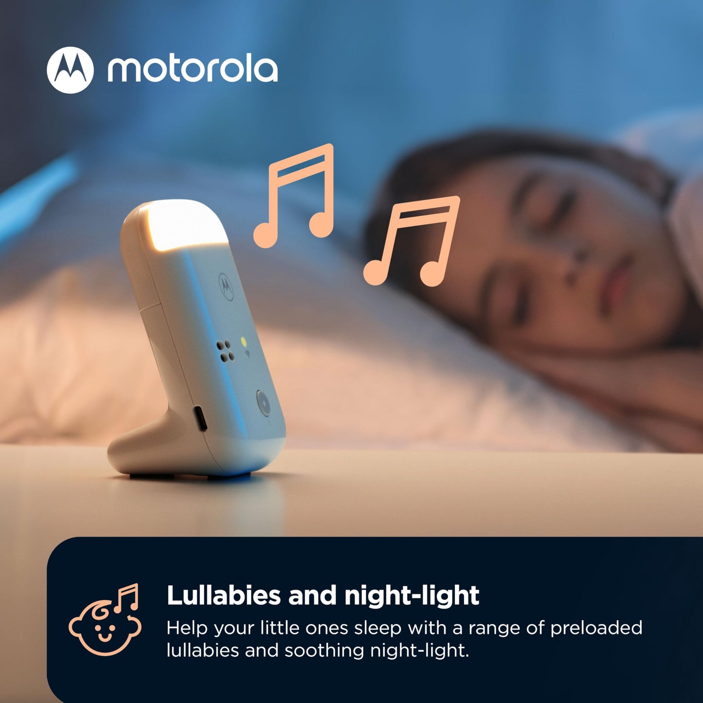 Motorola Nursery PIP15 Audio Baby Monitor, Dual Room HD Infant Monitor with Nightlight, 1500 Ft. Range, Two-Way Talk, Includes Parent Unit, 2 Monitors