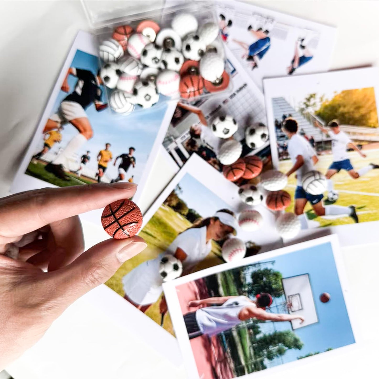 Push Pins for Wall,25Pcs Sports Decorative Push Pins, Thumb Tacks for Bulletin Board, Photos Wall & Maps, Desk Decor for School Offices (Golf)