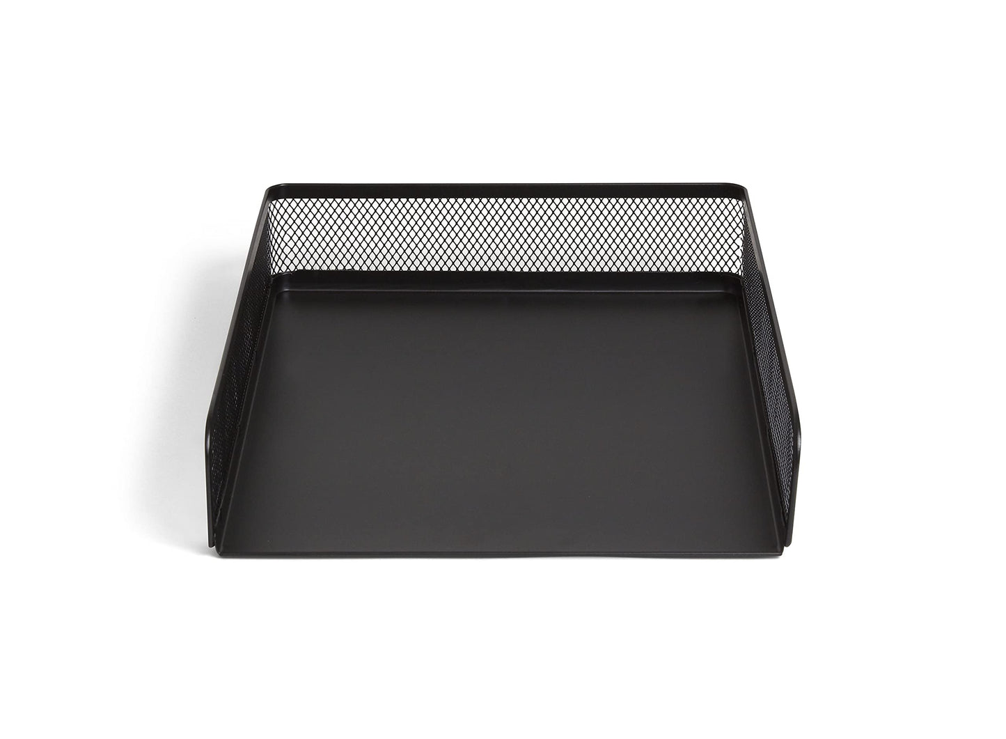 TRU RED Front‑Load Stackable Metal Letter Tray – Desktop Paper Organizer for Office Files & Documents