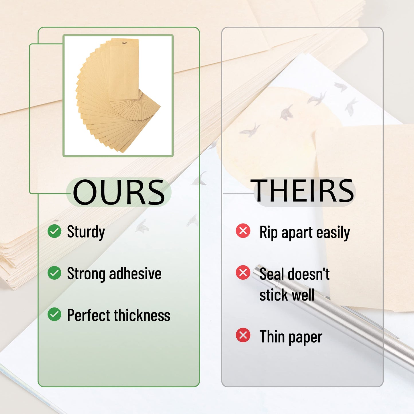 Mr. Pen- Clasp Envelopes and Money Envelopes for Cash