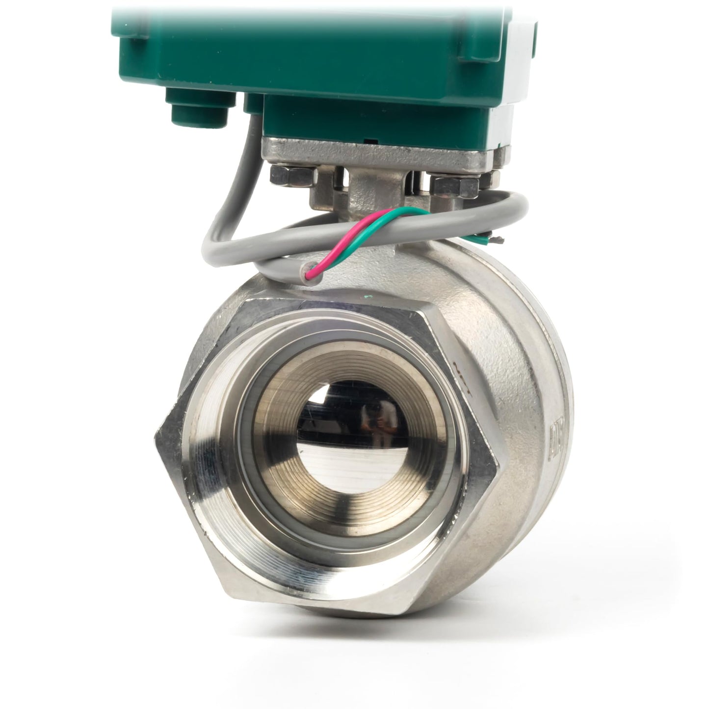 U.S. Solid 2” Motorized Ball Valve - NSF Certified 304SS Electric Ball Valve with Full Port, 9-24V AC/DC, 2-wire Auto Return, Normally Closed