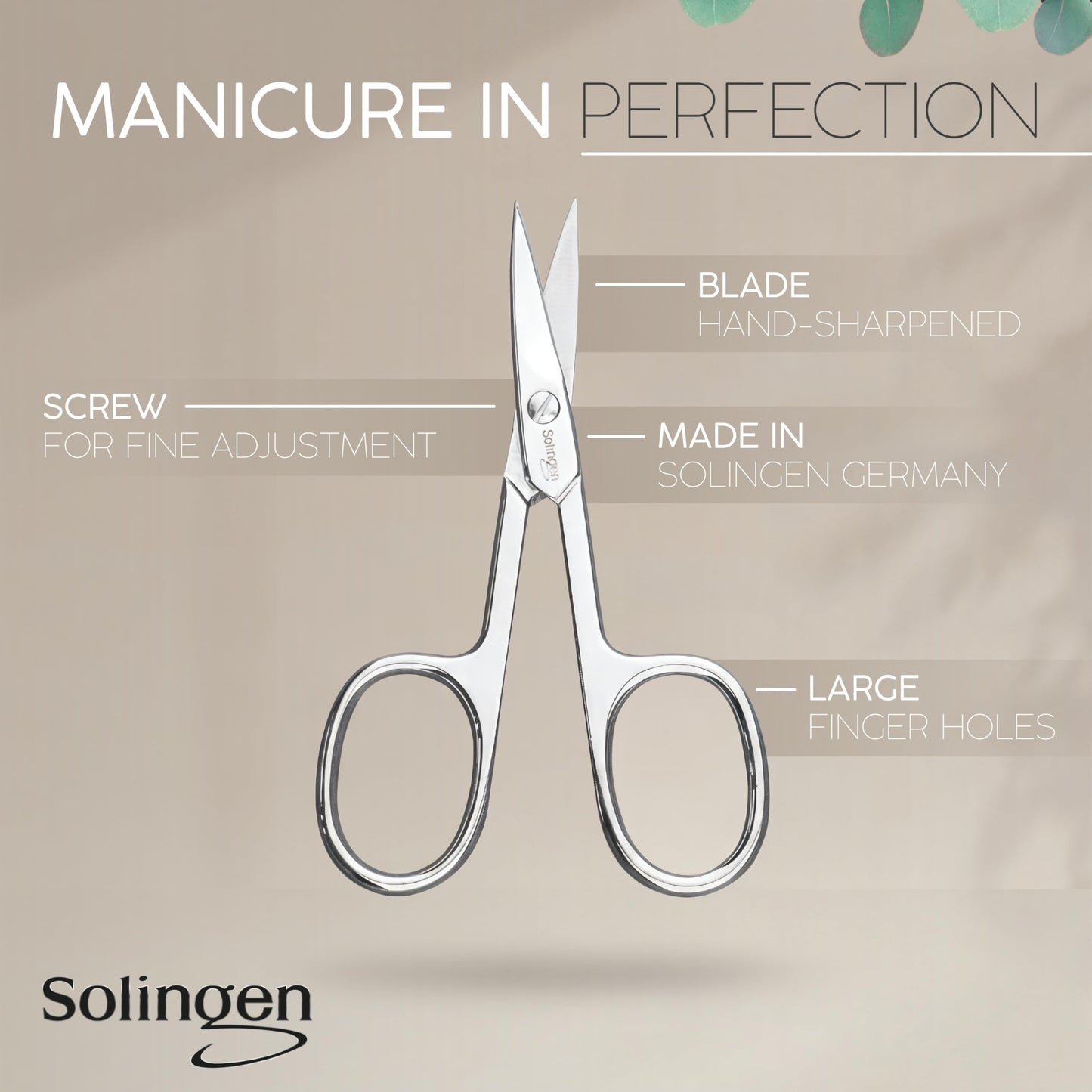 Manicure Set Solingen Made in Germany - 7 Piece Exclusive Finger & Toe Nail Clippers Kit for Women and Men in Real Leather Case, Color Rosa