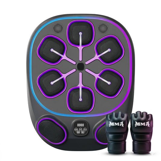 Sculptura 2026 Smart Music Boxing Machine for Adults & Teens, LED Display, Wall-Mounted, Interactive Punch Target with Rhythm Training, Home Fitness Boxing System with Gloves