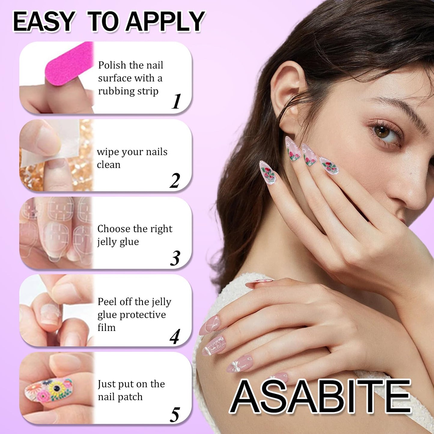 24Pcs Cute Heart Press on Nails Short Medium Valentines Fake Nails with Glue Nude Pink False Nails Almond Nails Press ons Reusable Stick on Nail Valentines Heart Glue on Nail for Women Girls